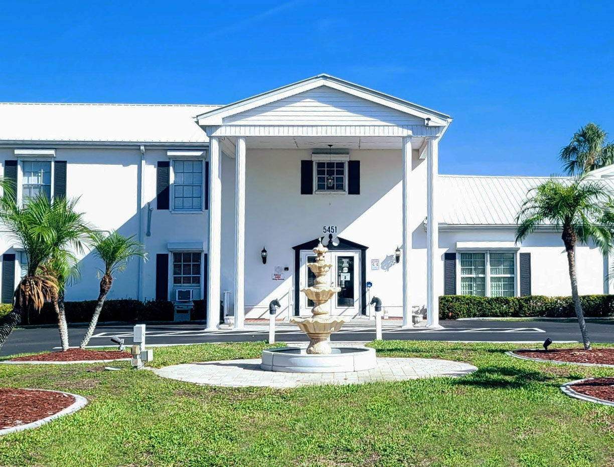 Clubhouse at Carriage Village Landowners Association in beautiful North Fort Myers, Florida.
