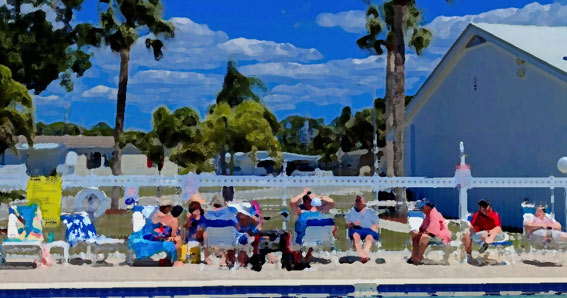 carriage-village-landowners-association-our-community-feature-mobile Residents relaxing at the Carriage Village Landowners Association Community Pool